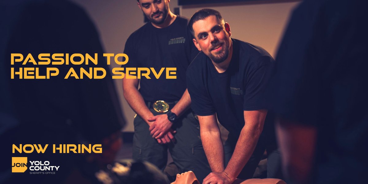 If you have a passion to help and serve, click the link in our bio to learn why a career at the Yolo County Sheriff's Office might be right for you. #ycso #yolocounty #corrections
