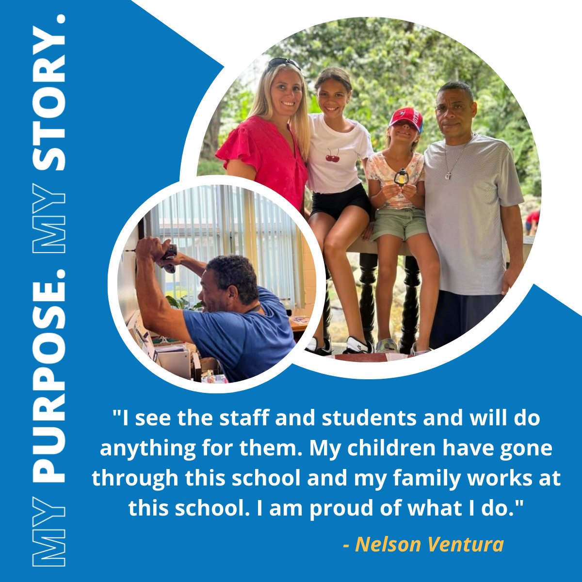 Meet Nelson Ventura, Building Supervisor <a href="/MirrorLakesElem/">Mirror Lakes Elem</a> for #MySDLCStory! His proudest accomplishment is seeing the students happy &amp; contributing to that, whether through cleaning, creating a safe school, or any extras he can do. 

Join our team: brnw.ch/21wJCeT