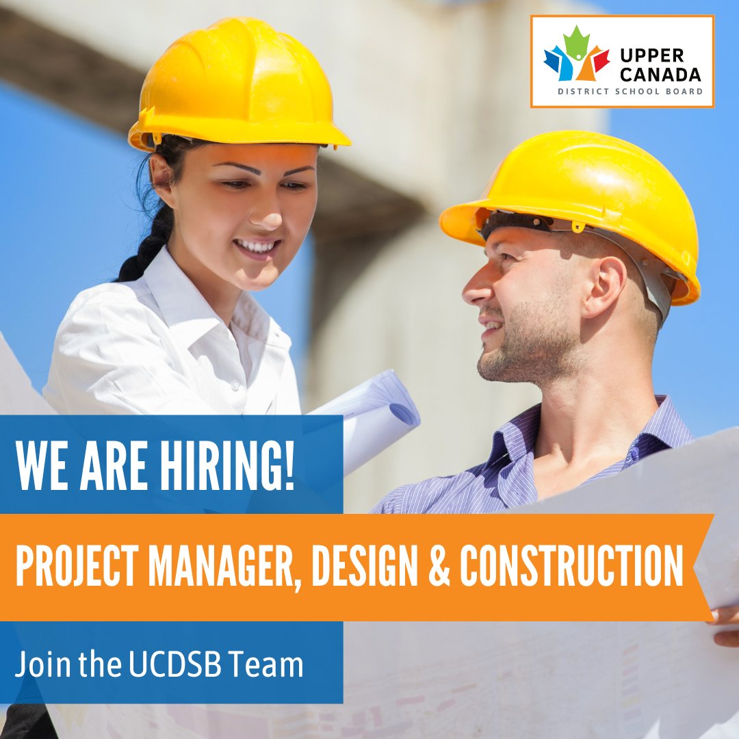 📣Deadline Extended: Project Manager - Design &amp; Construction 🛠️

We're still looking for an experienced Project Manager to join our team! Get more info and apply before August 2 - ow.ly/4HEB50SBzMa.

#MyUCDSBFamily