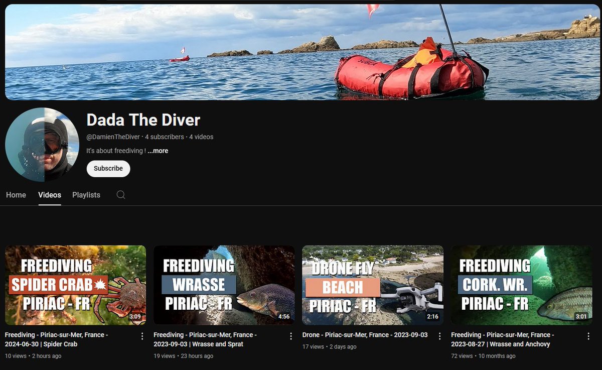 Nouvelle chaine de plongée youtube.com/channel/UCM7Fg…
@youtube #freediving