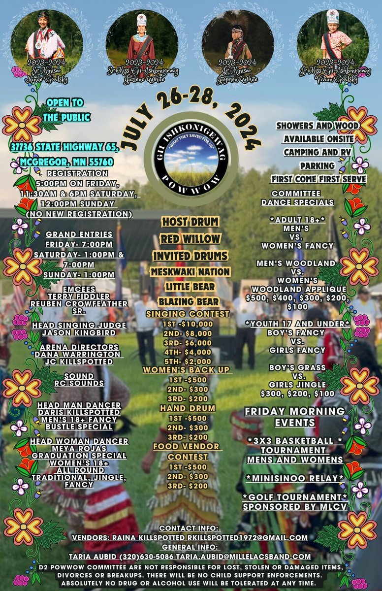 WaterLegacy's tweet image. WaterLegacy will have a booth this weekend at the Gii-Ishkonigewag (East Lake) Pow-Wow this weekend (Friday July 26 to Sunday July 28) at 37736 State Highway 65 in McGregor, MN. (1/3)