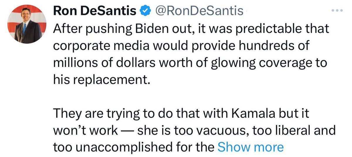 She is more accomplished than you, Ron.