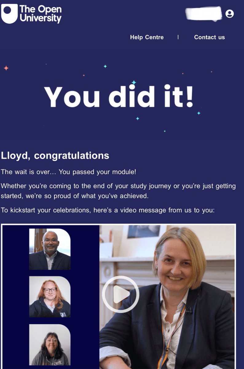 Well that’s a pleasant surprise! After not performing my best during the module, &amp; thinking I’d fail the exam horrifically, I’ve still come out with a decent-ish grade - 70%

Let the celebrations begin I say 🥳🥂🍾🥂🥳
