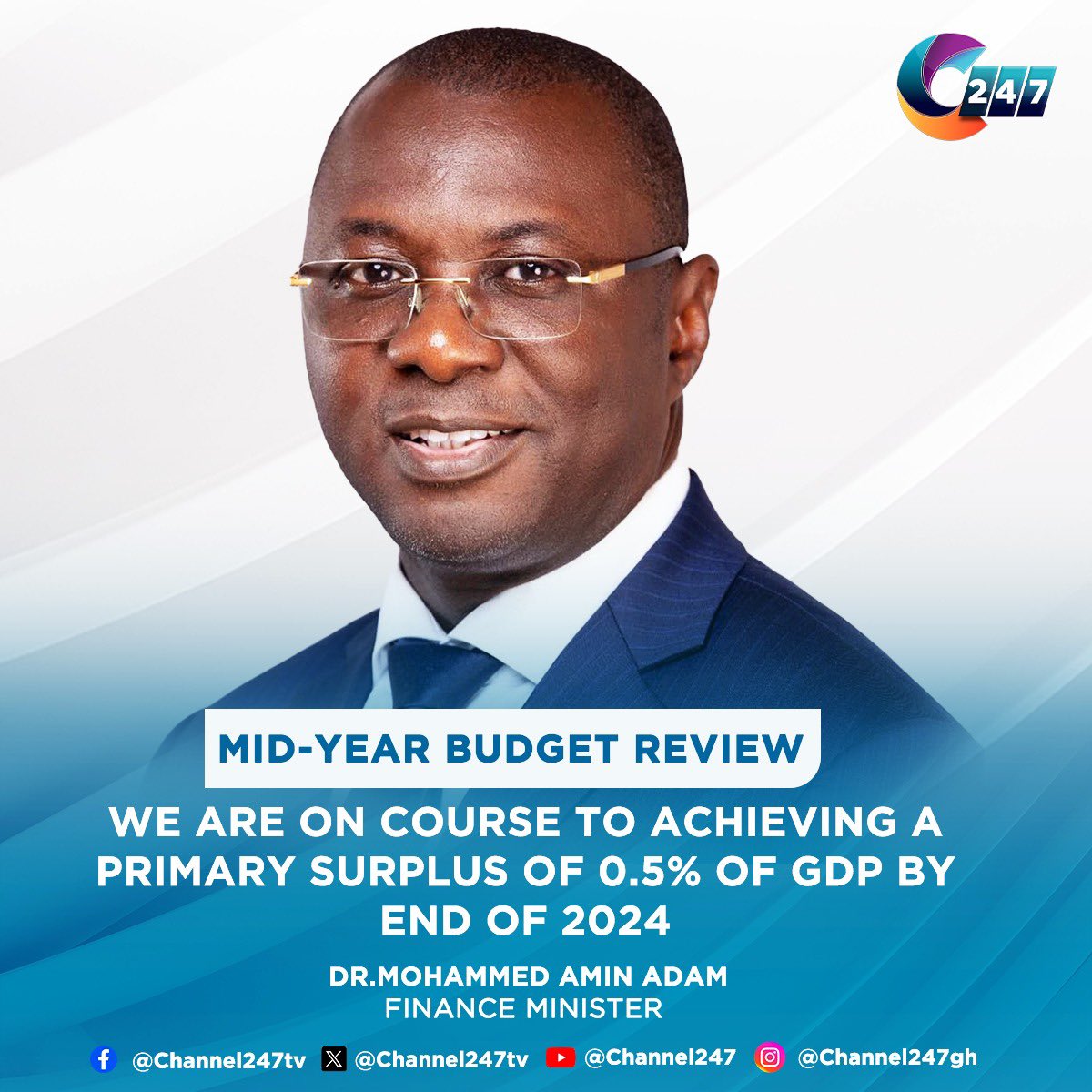 Channel247News's tweet photo. 2024 Mid-Year Budget Review 

#247Connect
#Channel247News
#Channel247TV https://t.co/pLNOtYLUUh