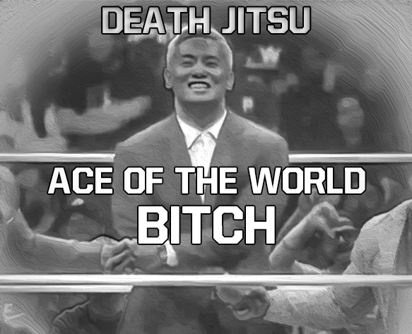ThrowbackSoul's tweet photo. @JonMoxley // @rainmakerXokada 
The crossover nobody asked for.... https://t.co/NkVOSV3BPn