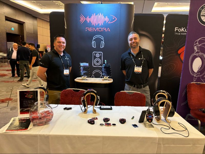 RemoraPro's tweet photo. Had an amazing weekend at #CanJam London! Lots of engaging meetings and insightful discussions about the applications of Remora PRO. 🎧🔥 #RemoraPRO #AudioInnovation #CanJamLondon #AudioTech #Innovation https://t.co/4BPbbUt0MY