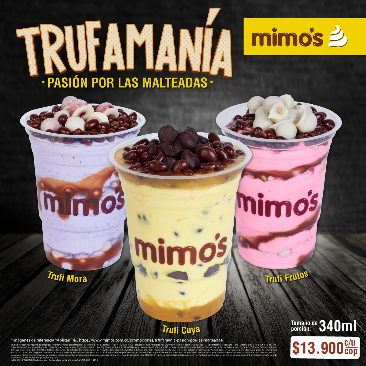 ¡Nuevas #malteadasMimos Trufamanía! 🥤🍦🍫✨😏💛
Porque las combinaciones mágicas y deliciosas, han llegado para que todos los Mimo'slovers corran a disfrutarlas ya mismo en todos nuestros puntos de venta del país 🔥💛.

¿Qué están esperando? 🤔👀