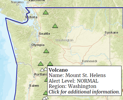 waEMD's tweet photo. After watching those Yellowstone videos, we just checked in with Mount St. Helens &amp; Mount Rainier and all is going well there. They're both just sitting there. Being good. 

You can always check on the volcanoes yourself at: https://t.co/CBOxTSYdlf https://t.co/Pz61GVgxbn