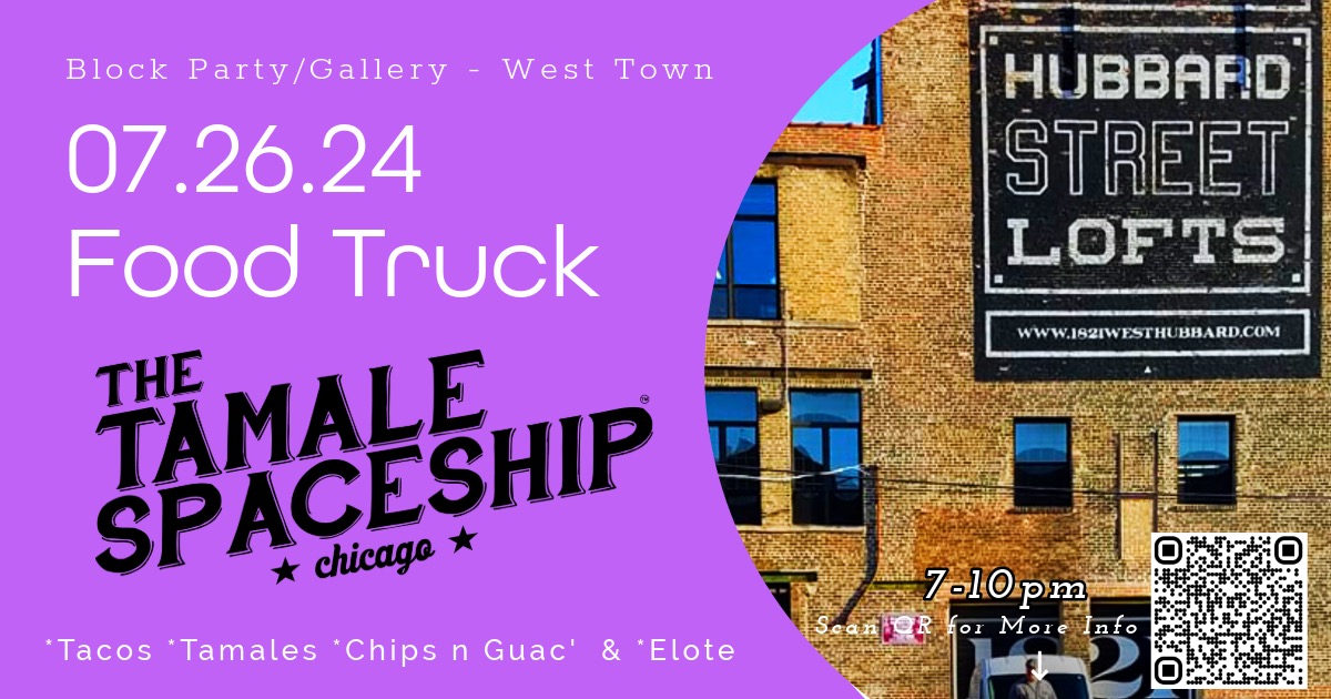 Meet our food truck at the block party <a href="/FilterPhoto/">Filter Photo</a> is hosting on Friday from 7 to 10pm! Celebrating their 7th annual filter photo member's edition! Hubbard Street Lofts is located at 1821 W Hubbard St, 60642