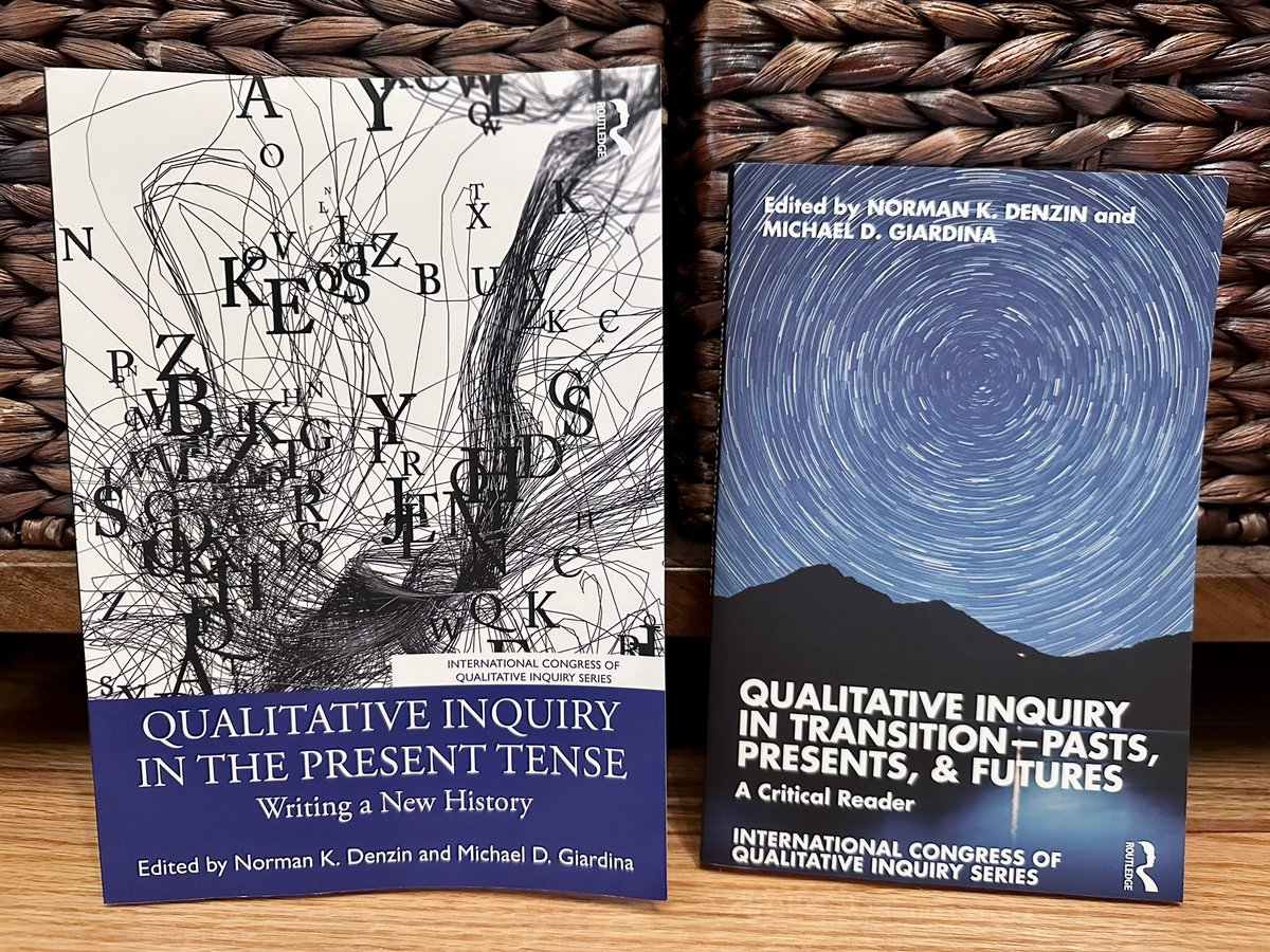 mdgiardinaFSU's tweet image. So pleased to see these two projects are both now out in print. Thanks to the folks at @Routledge_RM for bringing these two Denzin & Giardina collaborations to the field, and special thanks to all of our contributors!