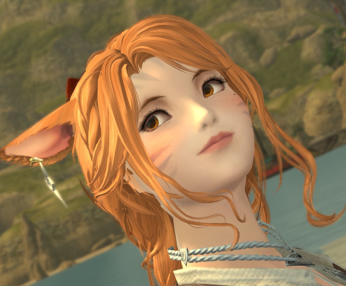 Kennikish's tweet photo. @Orion_bun Well hiya! My WoL is Maemri, orange moonkitty at your service! https://t.co/5CS4ve7fuX