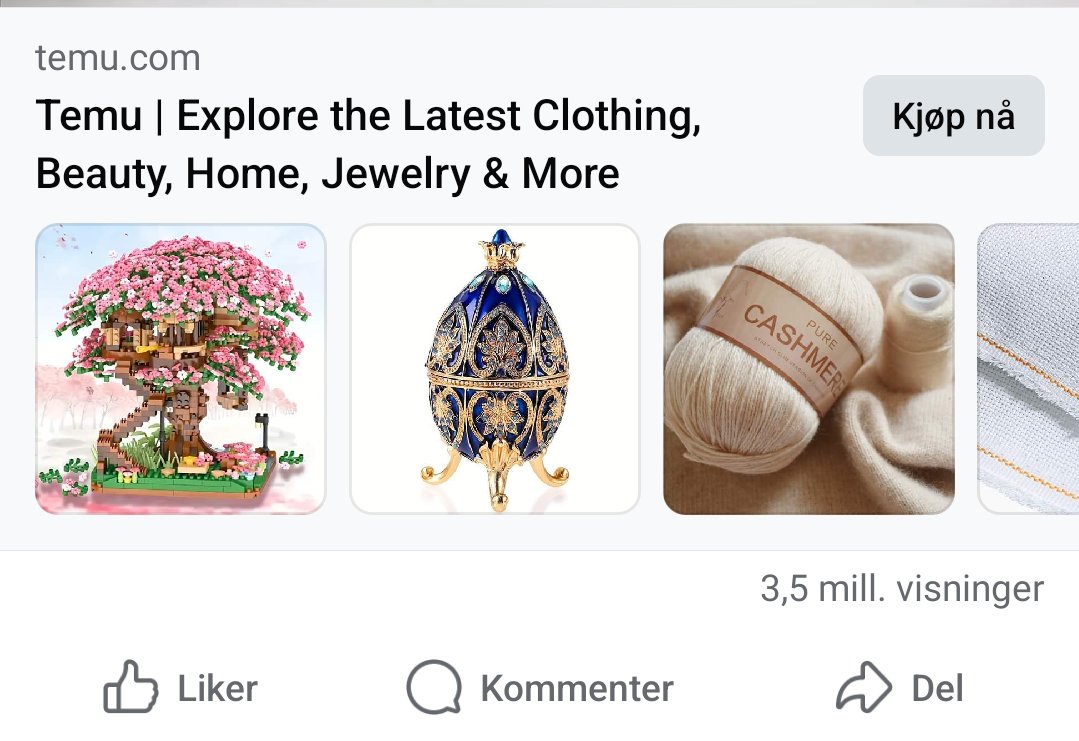 noen som sjekket ut Fabergé-eggene fra temu?