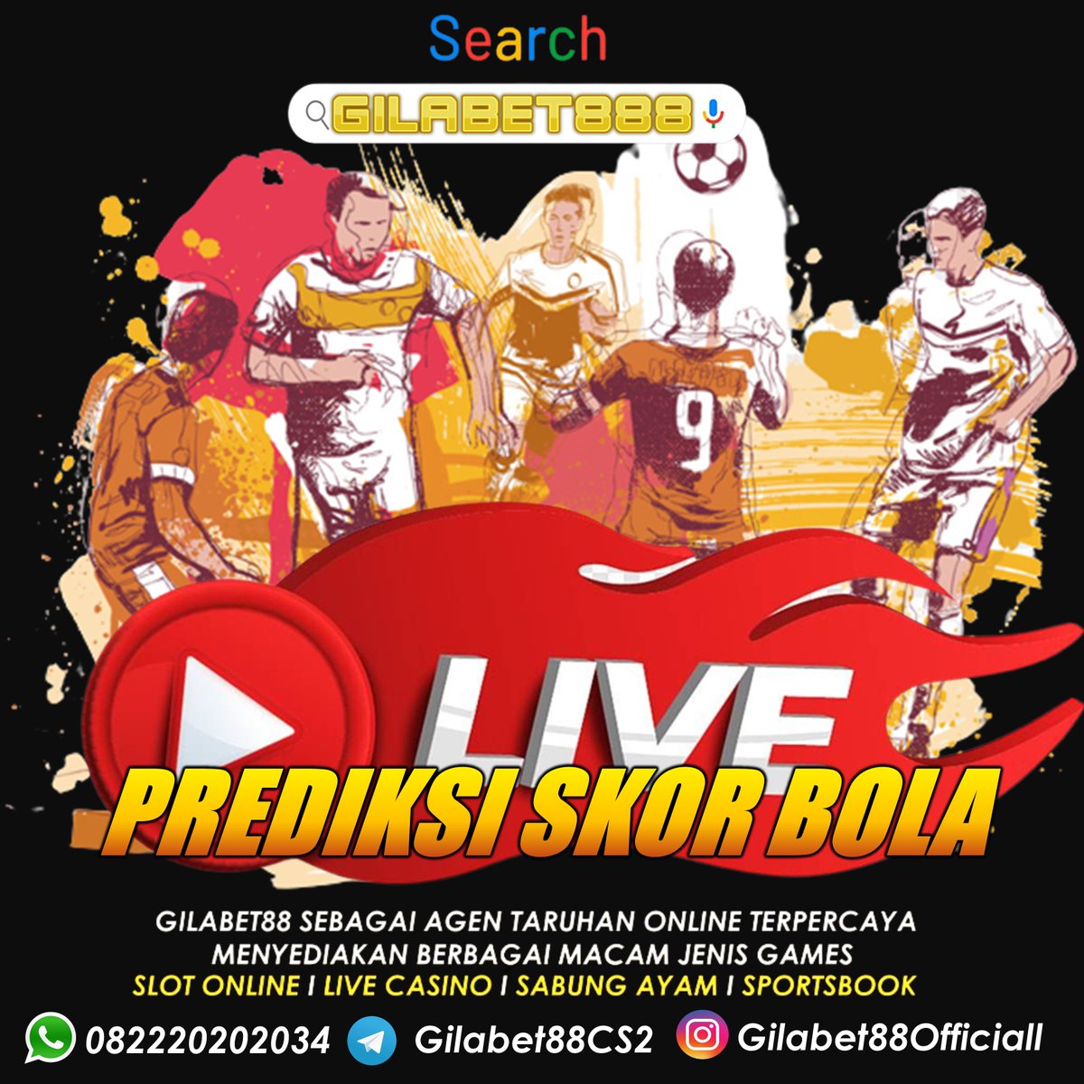 Gilabet88cs2's tweet photo. PASANG TARUHAN BOLA HANYA DI
GILABET88❤️💯
👉 BONUS NEW MEMBER
👉 BONUS CASHBACK
👉 EVENT MIX PARLAY

#taruhanbolaonline #agentaruhanterpercaya #mudahmenang #slotgacor #gilabet88 #livecasino #casinolive #infoslotgacorhariini
#bonuscasbachak #bonusnewmember #deposit #withdraw https://t.co/pKQFzquYuL