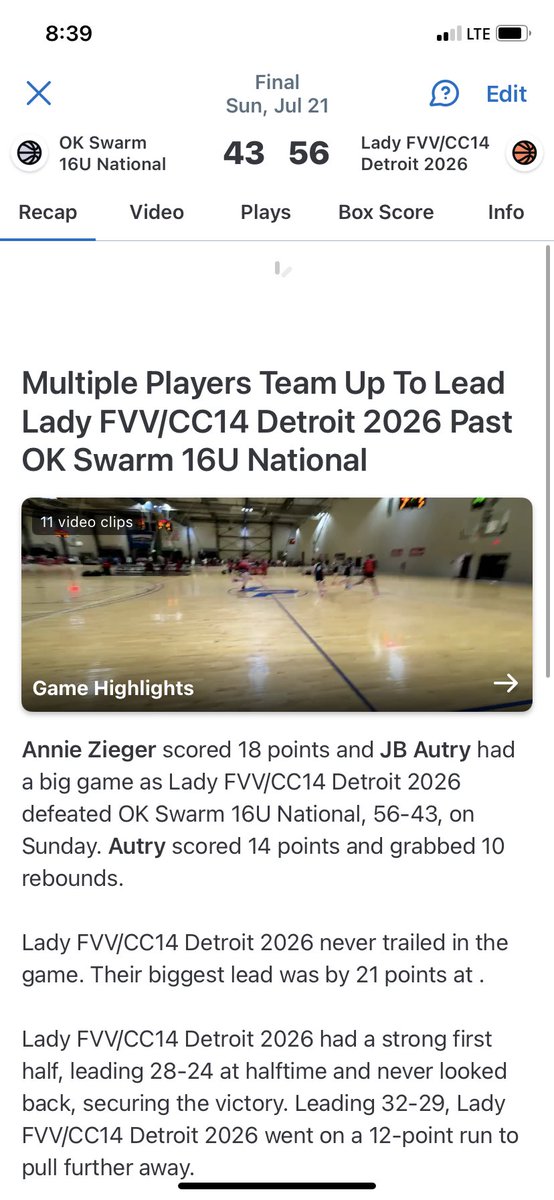 This kid never ceases to amaze! Clocked a double-double in 6/7 games this weekend!