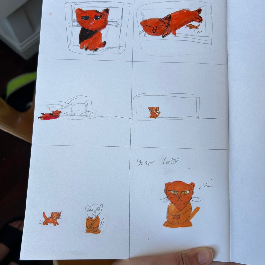 What an amazing Day 2 of our #HAF2024 funded programme!

One of the highlights was a participant who drew a cat character during her session with <a href="/tlcillustrate/">Toni-Louise Carter</a>. She finished the picture at home, and it made it onto her mum's cat wall, framed that very evening!