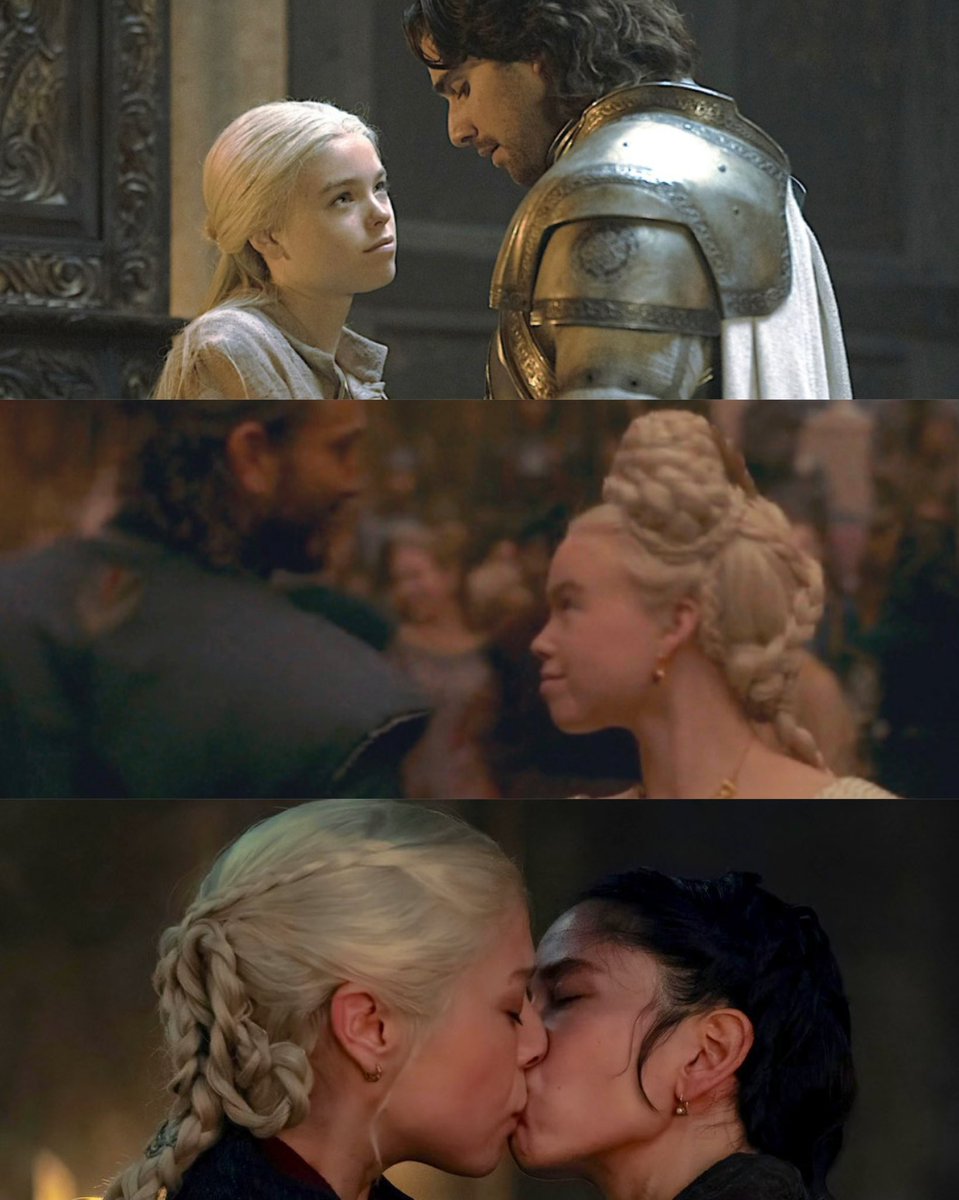 KingTargaryenn's tweet photo. Todos cuando empezamos a ver #HouseOfTheDragon :

“Ese Daemon es un loquillo, seguro que le pondrá los cuernos a Rhaenyra.”

La Rhaenyra cada vez que Daemon la descuida: https://t.co/gmi81EB18V