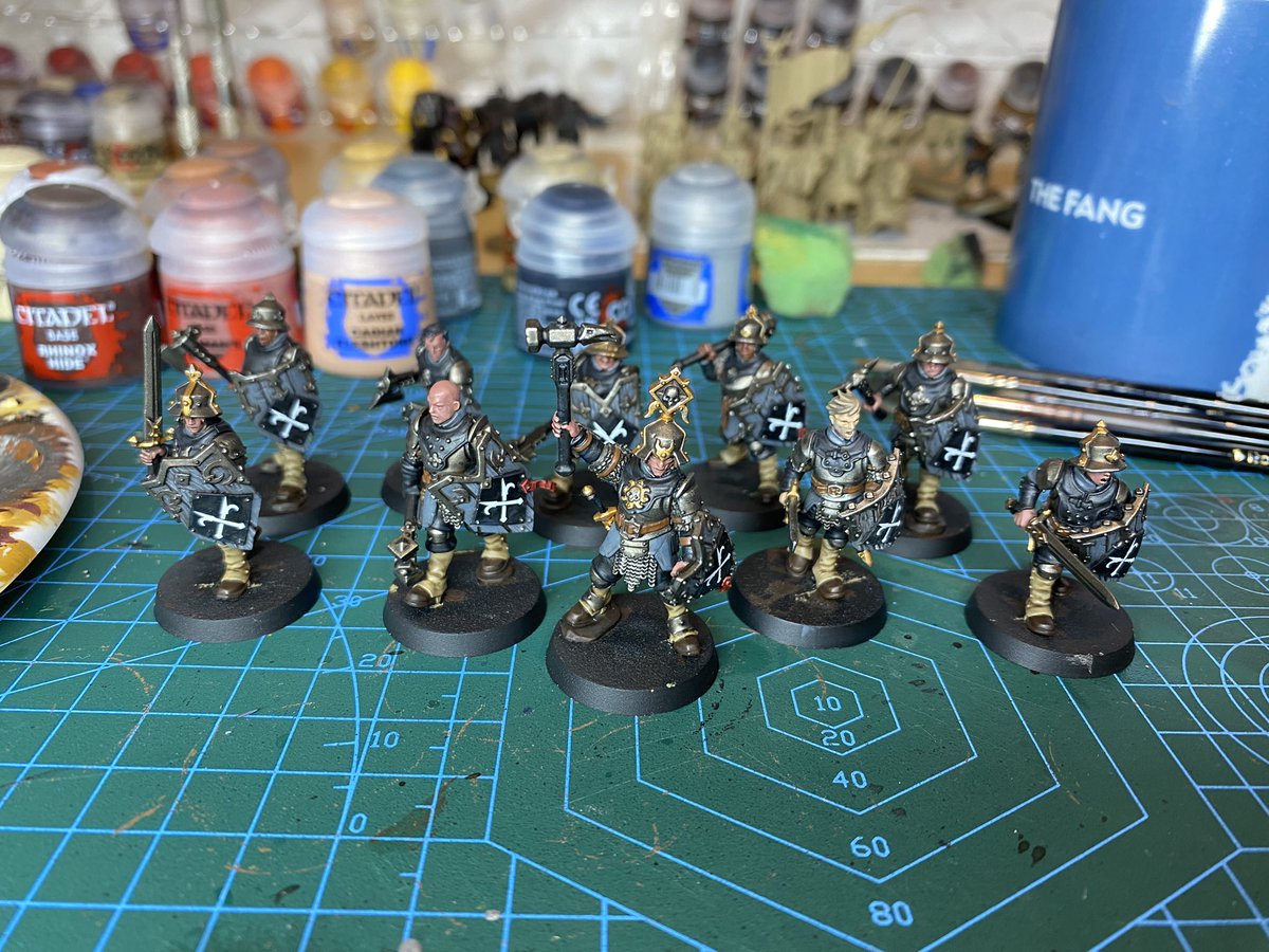 DomMurray75's tweet photo. First unit of Steelhelms finished (bar the bases) #ageofsigmar #citiesofsigmar https://t.co/cS7ud4YDSX