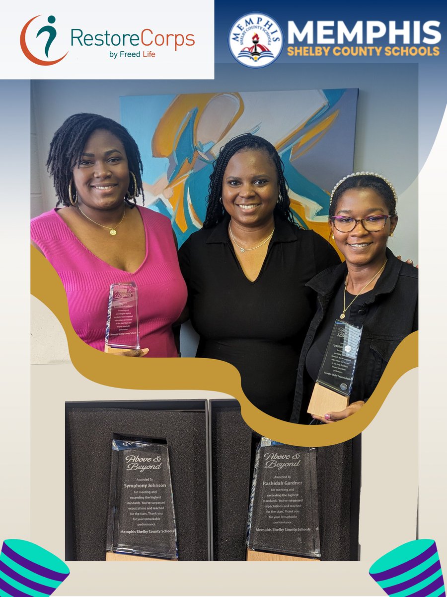 #tbt When our own Symphony and Rashidah received the "Above &amp; Beyond" award from The Memphis Shelby County Schools Office of Coordinated Health. Thank you for being giving us the platform to speak about human trafficking and it's impact, before  MSCS and 900+  rising leaders.
