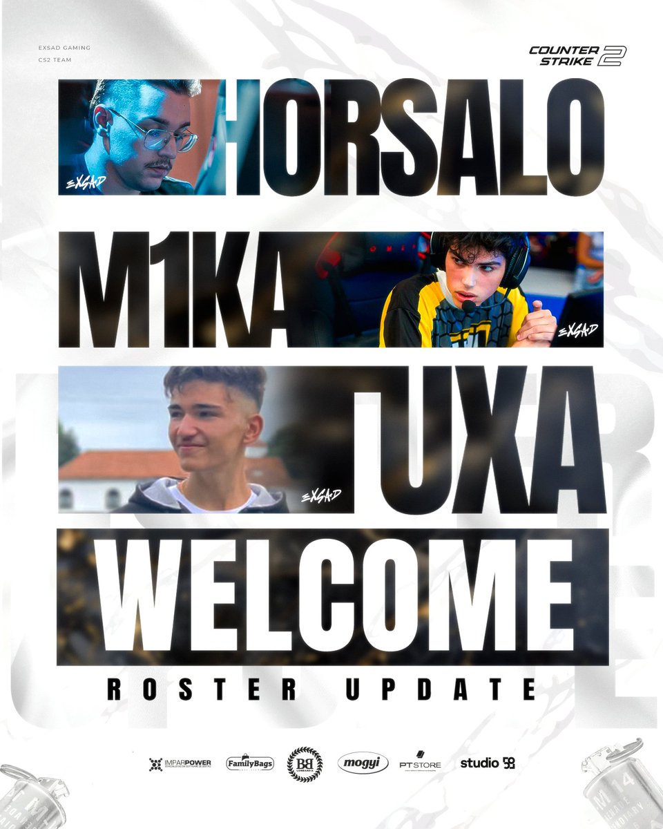 Um novo capítulo começa, chegou o momento de anunciar os novos jogadores da equipa de CS2 🤩

🔫 <a href="/HorsaloCS/">Horsalo</a> 
🔫 @DanielEsteves77
🔫 <a href="/M1KA_cs/">M1KA</a> 

Sejam muito bem-vindos à equipa agora juntos em busca de novas histórias!🤠 
⤷ bit.ly/4fdZlG2

#WeMakeitLookeasy