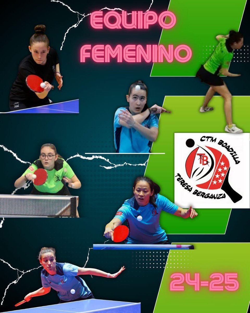 🏓 El equipo femenino de tenis de mesa de Boadilla 🏓