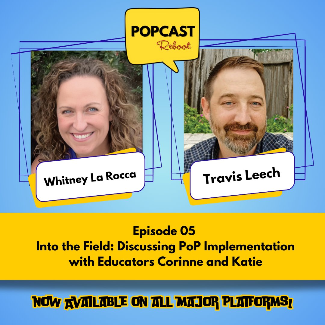 learningleech's tweet image. PoPCast Ep.05 is now live! Listen in on an enlightening conversation with educators @ArensCorinne and Katie White as @whitney_larocca and I talk shop about implementation of #PatternsofPower.