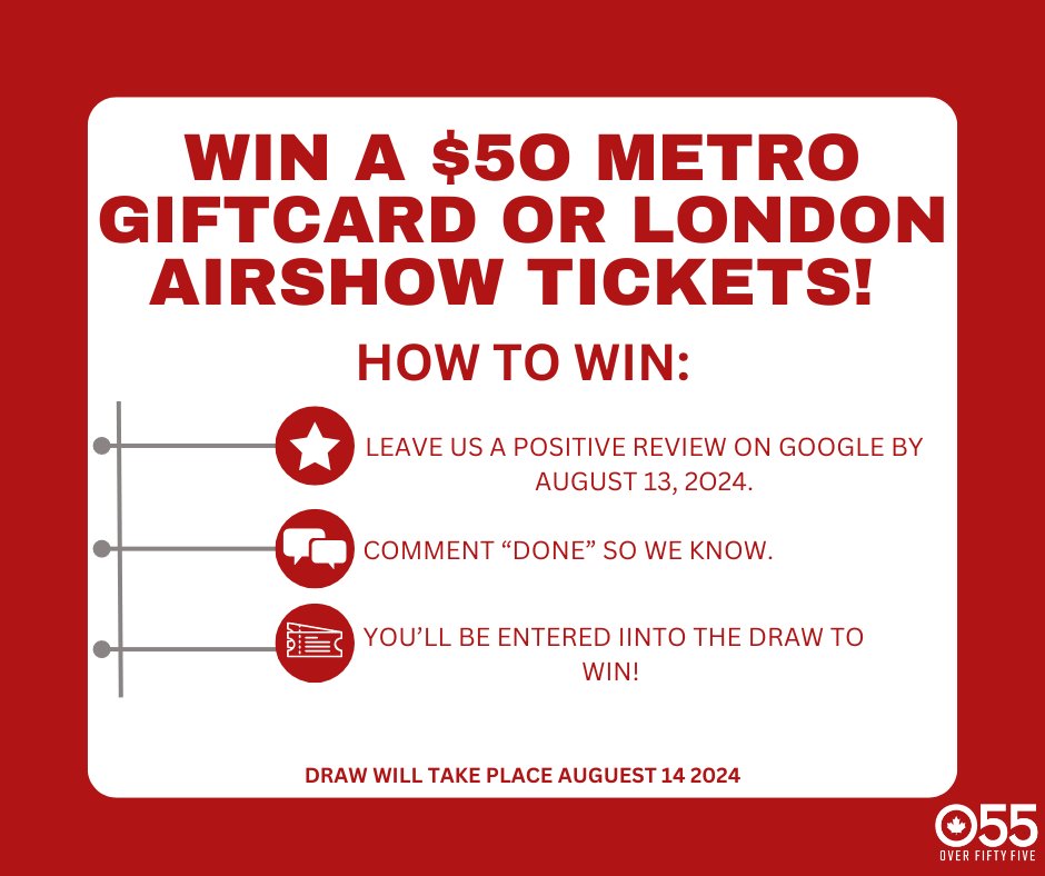 o55skills's tweet image. We are running a #contest! 
If you have used and were satisfied with our services  please leave us a review on Google. You will be entered into our draw to win one of two prizes. Good luck!!
#ldnont #Giveaway #London #googlereviews