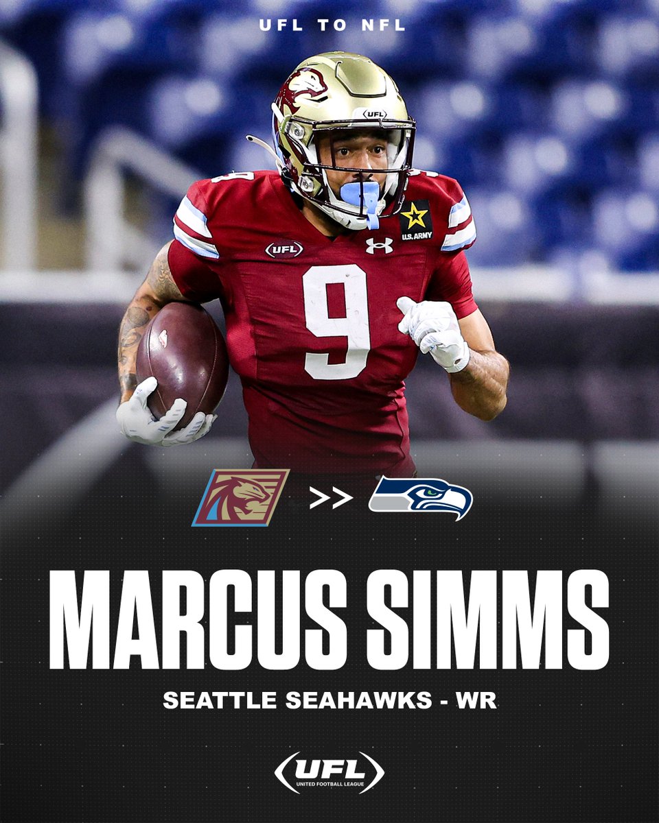 _PanthersUFL's tweet photo. SIMMS ⚡️

Congrats to @chasinbandzz on signing with the @Seahawks ‼️ #Seahawks https://t.co/kNTXvRzY2J