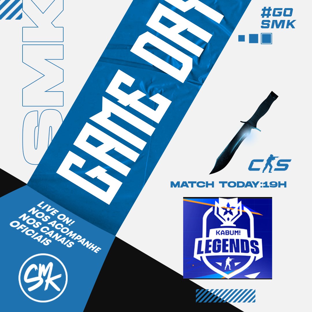 smokebrgaming's tweet photo. Hoje voltamos a campo pelo qualify da kabum, venha torcer pela gente.
🏆QUALIFY KABUM LEGENDS
⏰19h
📺https://t.co/3XF8WiLvgT
#GoSmoke https://t.co/AevSmfMEiL