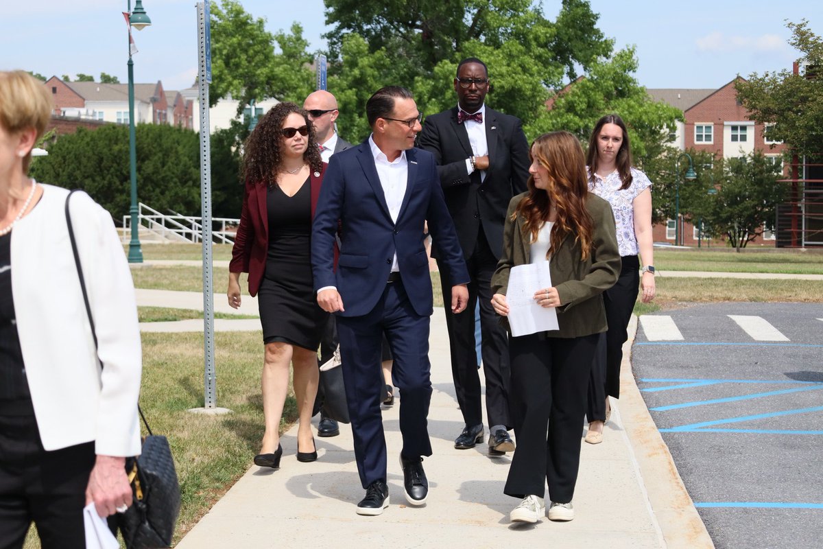 Today, Governor Josh Shapiro and Pennsylvania Department of Education Secretary Dr. Khalid N. Mumin were joined by higher education leaders and students at Shippensburg University for a ceremonial bill signing of the higher education reforms.