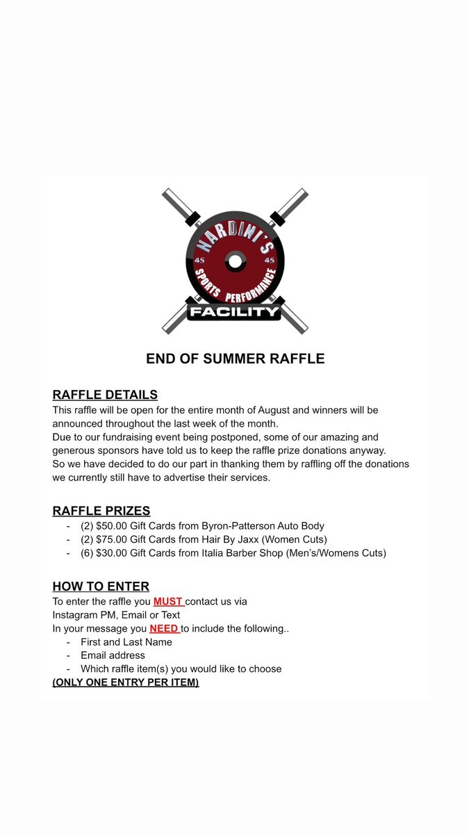 coach_nardini's tweet photo. BACK THE SCHOOL RAFFLE GIVEAWAY 
.
.
OPEN TO ALL
.
For more information or details on how to register please read the 2nd page https://t.co/dYpfF8YYlZ