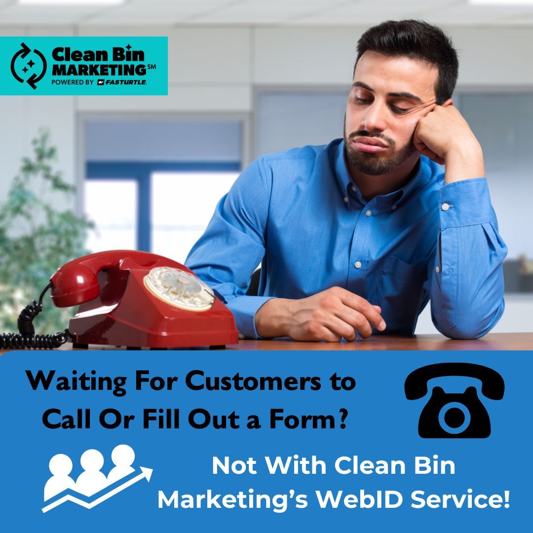CleanBinMkt's tweet image. Frustrated waiting for leads to convert? Fasturtle&apos;s WebID service captures visitor contact info seamlessly. Learn more:
buff.ly/48BYPO6

#CleanBinMarketing #DigitalMarketing #WebID