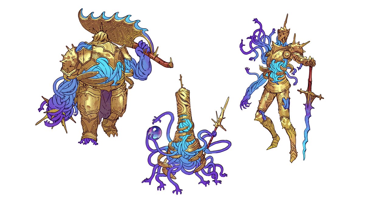 Leevander3's tweet photo. Almost done with the Elden Ring dlc. Ngl that shit be getting me heated, so I drew up some Elden ring-esque designs to calm down. https://t.co/c5zEg4n5Ao