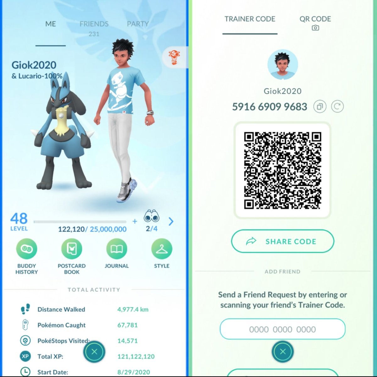 Looking for 50+ friends for friendship. Trying to hit Level 50 before the end of the year. Looking for senders and openers. I can also do quick PVP battles. Message me if you add me please! 
Code posted in comments as well 😀 Thanks 🫱🫲💯 #PokémonGo