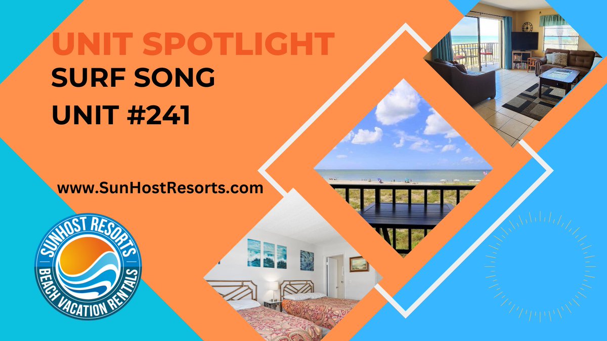 sunhostFL's tweet image. Unit #spotlight for Surf Song Unit #241 😎🌇
