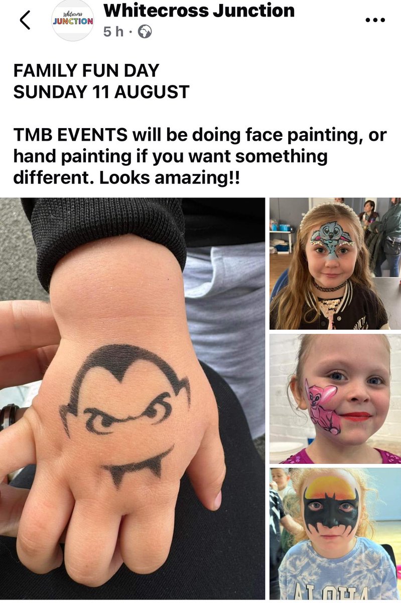KilpatrickDonna's tweet photo. Family Fun Day@Whitecross Junction! Sunday 11th August 😍Looks amazing- can’t wait to see everyone! @WhitecrossPS @WC_nurseryclass https://t.co/Vt5XGJs1HD