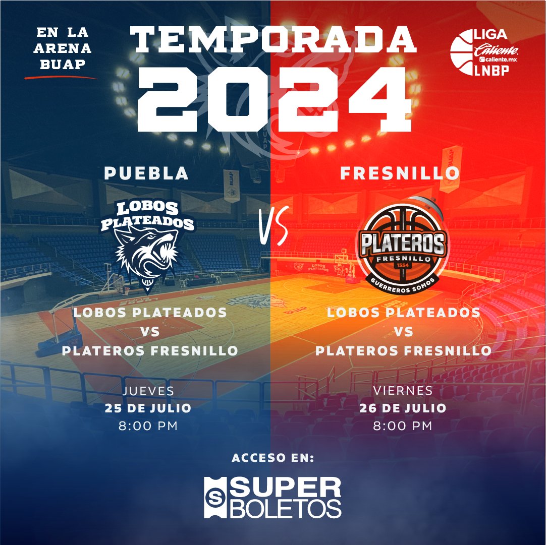laredcincoradio's tweet photo. 🏀🐺| |Lista la venta de boletos para los juegos como local esta semana en la Arena BUAP, entre Lobos Plateados y Plateros de Fresnillo con descuento para estudiantes de la Máxima Casa de Estudios. #Puebla #ArenaBUAP #LaRedCincoRadio https://t.co/2aZUq73iBd