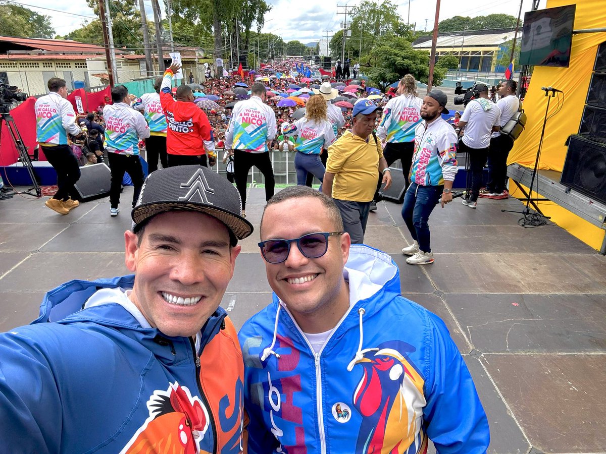 #Cojedes #22Jul con el #GalloPinto <a href="/NicolasMaduro/">Nicolás Maduro</a> gana el domingo 28 de julio. Prepárense, Este pueblo está decido a triunfar no más Fascistas de Ultra Derecha haciéndole daño a nuestro Pueblo. Triunfará  La Paz y la prosperidad 🙏🏻🇻🇪💪🏽