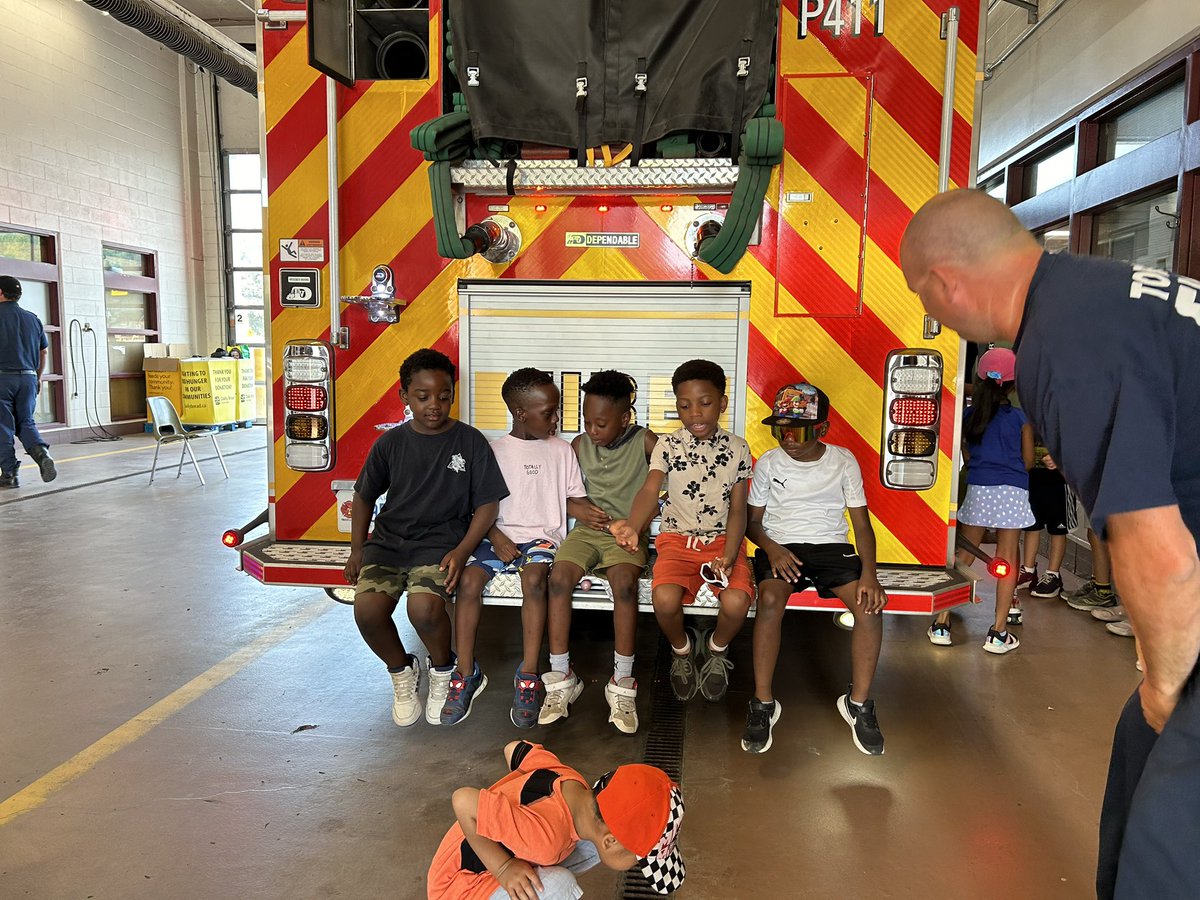 emmoretti's tweet photo. A perfect day to walk to Fire Station 442 @tofire, for a tour of the fire truck and learn  about fire safety. Thank you to the staff at the fire station for the first hand experience of being a fire fighter. 1/3
@TCDSBSummerLrn @TCDSB @KerrEteach #TCDSBSummerLearning2024 https://t.co/jftxyCAAVD