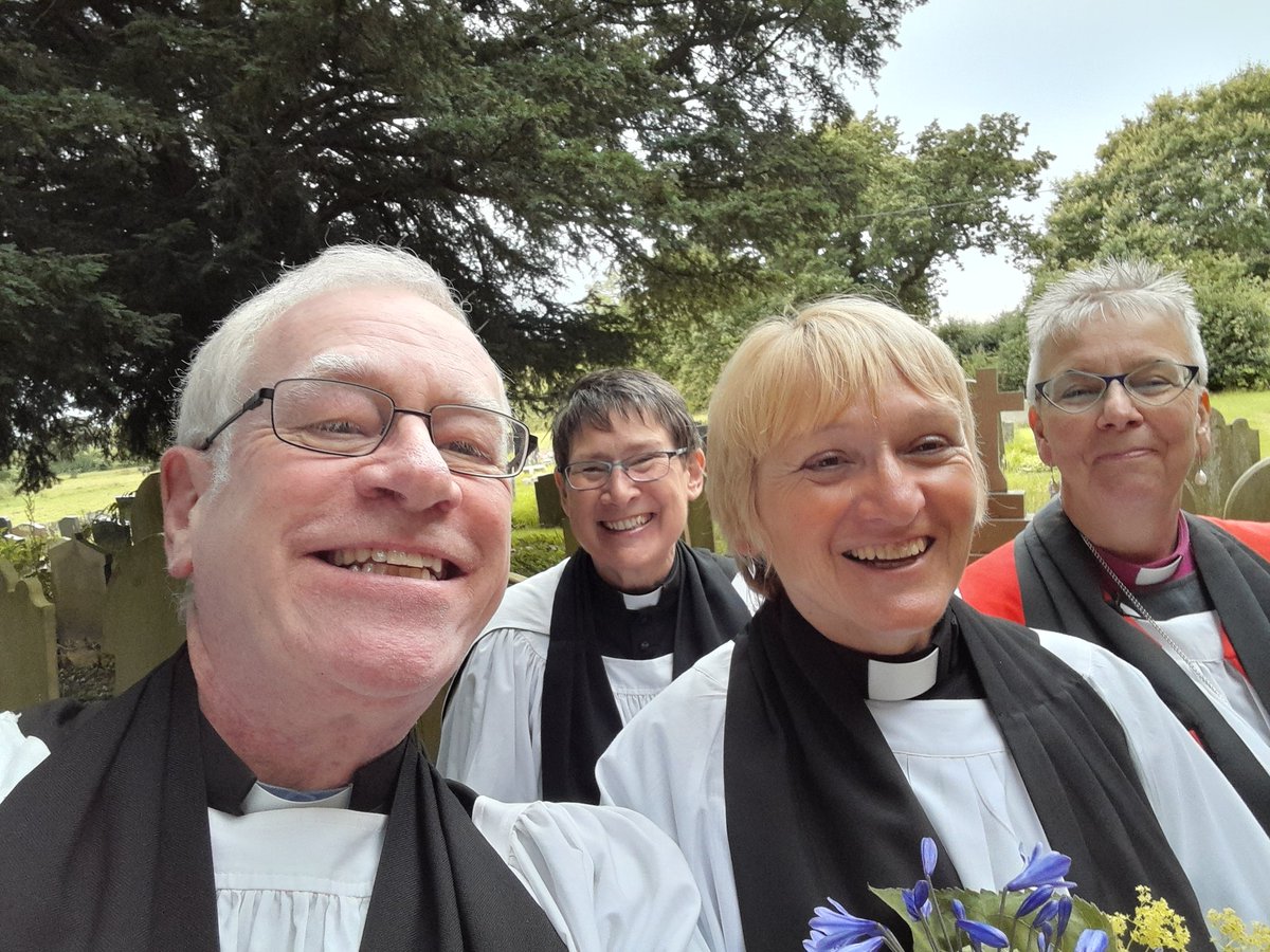 Yet another licensing - Elaine White, already chaplain to the Hospice of the Good Shepherd, and now also priest-in-charge of Backford and Capenhurst. A lovely summer's evening!