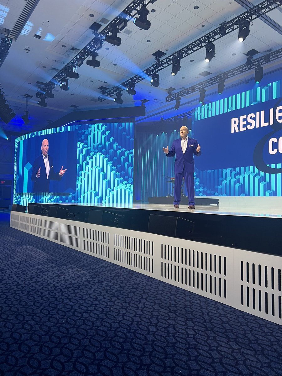 PremierHA's tweet photo. Premier President and CEO, @AlkirePremier is delivering the opening keynote of #Breakthroughs24:

“Every week, I get to experience the joy of visiting Premier members and suppliers across the nation — from urban centers to rural communities. Woven into the fabric of every community, you are all a tapestry of resilience and compassion.”