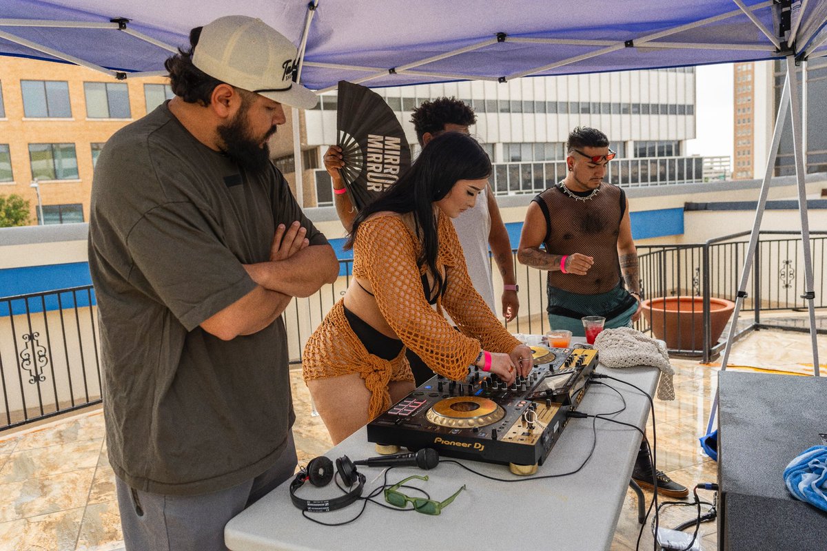 Djing in the rain was definitely a vibe!🏝️⭐️
Thank you <a href="/official_prysma/">Prysma</a> @soundcultureent for having me start the preparty off before the @jaengamusic afters! ❤️‍🔥

Thankyou for everyone who came to vibe with me!
•
📸 @prieto_photography 
•
#girlie #summer #girlie #texas #midland