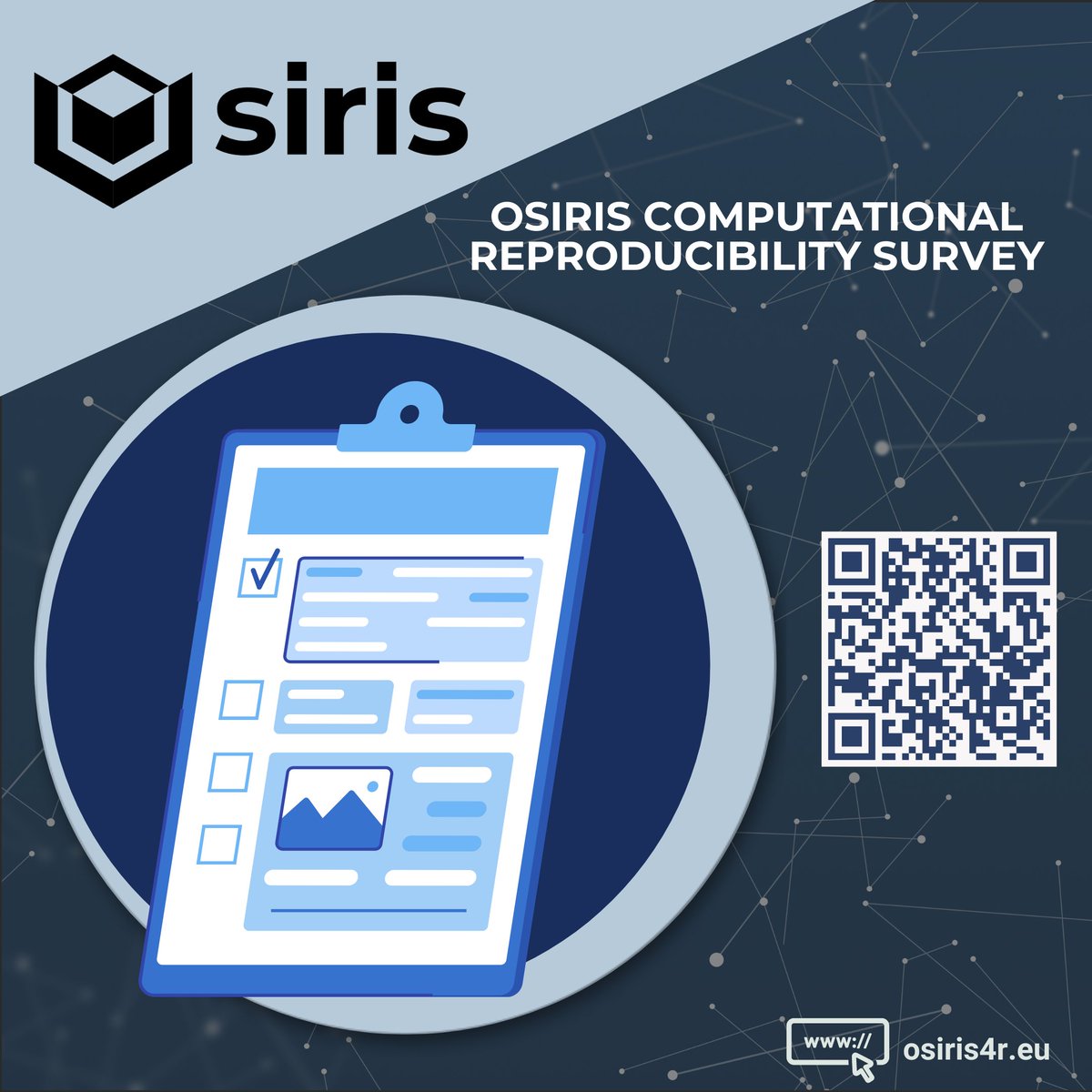 OSIRIS4r's tweet photo. ⚙️ Want to improve the gears of the scientific machine? Weigh in on computational reproducibility with the #OSIRIS survey and be a change maker in just 15 minutes! 🕥
🔗https://t.co/B00DL7fGRt
#Science #Research #OpenScience #OpenCode #OpenData #ScienceReproducibility https://t.co/bndo4dLfrR
