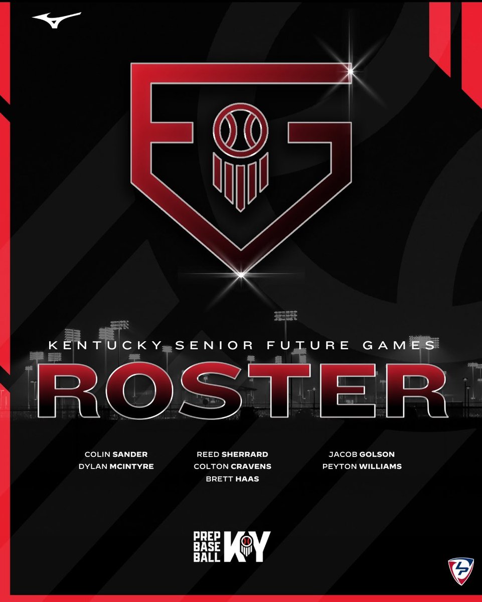 Prep Baseball Kentucky (@prepbaseballky) on Twitter photo ⭐️Senior Future Games Roster⭐️
The full list of KY 2025’s who will represent #TeamMidwest this week at the Future Games event at Lakepoint!
Team Midwest is comprised of uncommitted rising seniors from KY, IN, and IL.
#PBJFG24🇺🇸 | <a href="/prepbaseball/">Prep Baseball</a> <a href="/cfulii/">Chris Fuller</a> <a href="/JamieTessoff/">JT18</a> ⭐️Senior Future Games Roster⭐️
The full list of KY 2025’s who will represent #TeamMidwest this week at the Future Games event at Lakepoint!
Team Midwest is comprised of uncommitted rising seniors from KY, IN, and IL.
#PBJFG24🇺🇸 | <a href="/prepbaseball/">Prep Baseball</a> <a href="/cfulii/">Chris Fuller</a> <a href="/JamieTessoff/">JT18</a>