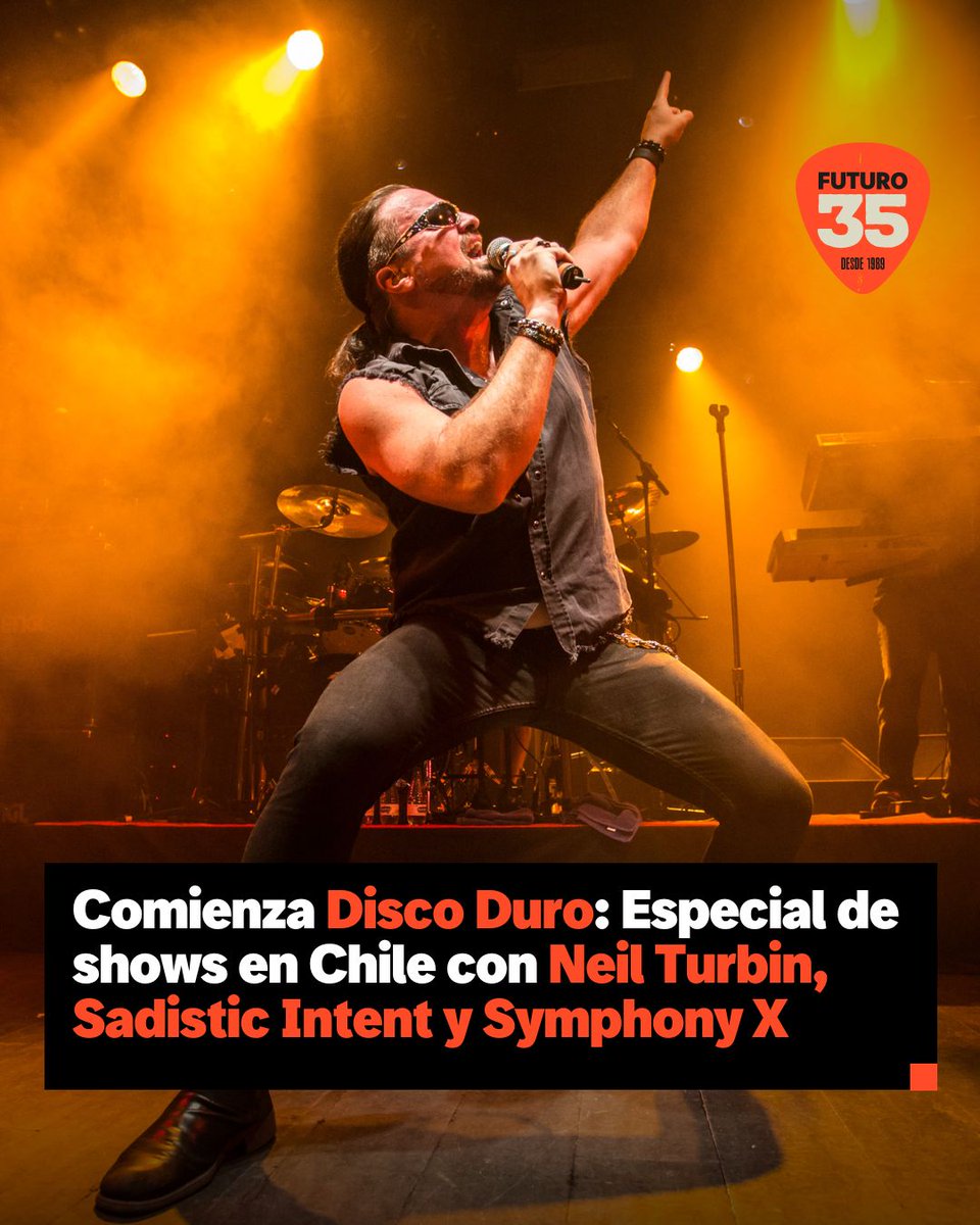 futurofm's tweet photo. ¡Es la hora del metal en Futuro! 🤘 Desde AHORA comienza #DiscoDuro en la voz de @cerebroatomico con un especial de los shows en vivo de esta semana. #NeilTurbin #SadisticIntent y #SymphonyX sonarán en #LaRadioDelRock y mucho más. ¡Conéctate YA a todas nuestras plataformas! 🔥 https://t.co/GEZgPIiRrj