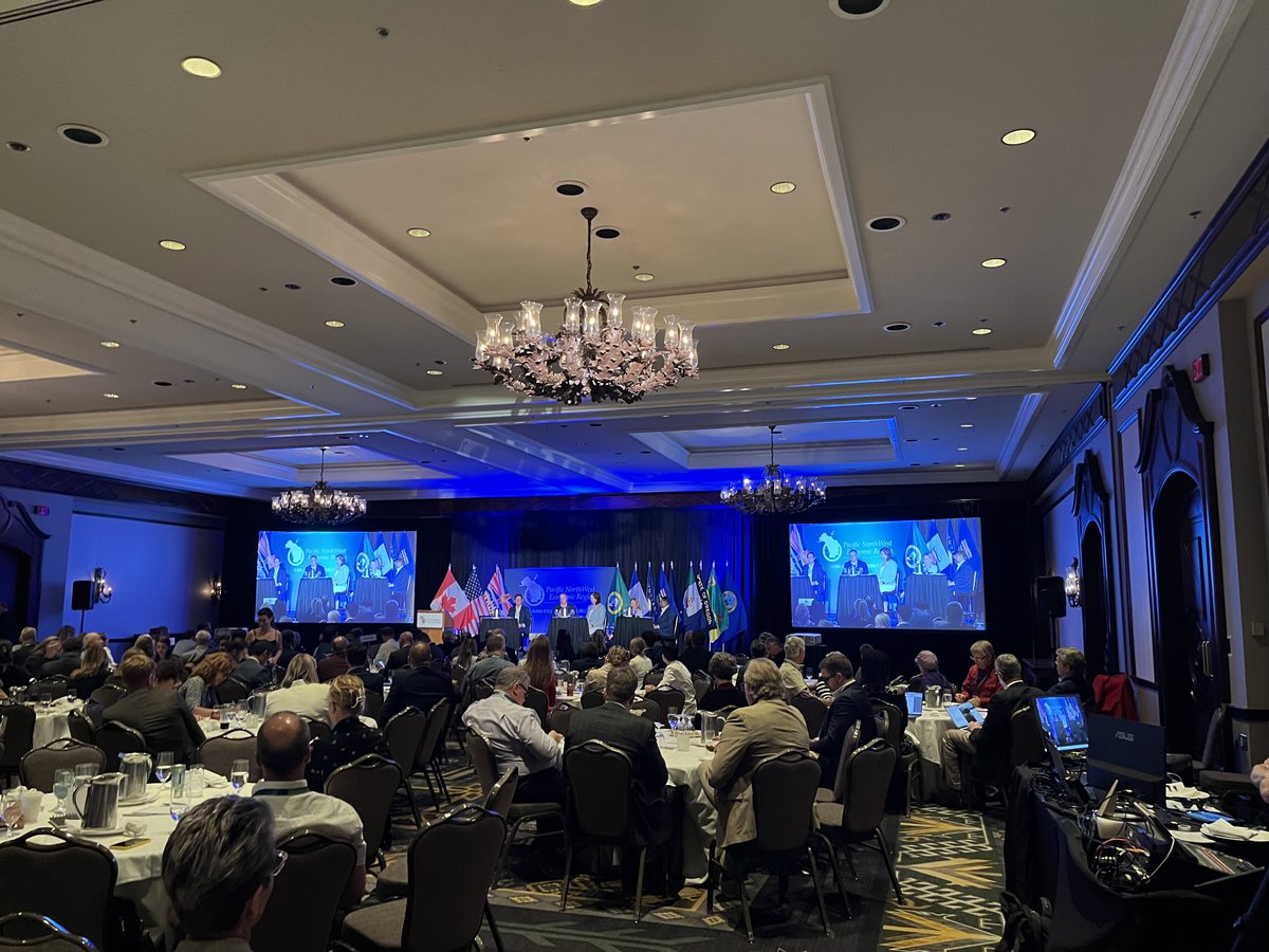 PNWER Regional Infrastructure Accelerator (@pnwer_ria) on Twitter photo The <a href="/PNWER/">Pacific NorthWest Economic Region</a> transportation plenary was an insightful discussion led by Minister Rob Fleming, with Transport Canada's Robert Dick, <a href="/LindsayKislock/">Lindsay Kislock</a>, <a href="/USDOT/">U.S. Department of Transportation</a> Allison Dane Camden and Shri Madiwal reflecting on challenges and opportunities to strengthen the region's supply chain.🚛 The <a href="/PNWER/">Pacific NorthWest Economic Region</a> transportation plenary was an insightful discussion led by Minister Rob Fleming, with Transport Canada's Robert Dick, <a href="/LindsayKislock/">Lindsay Kislock</a>, <a href="/USDOT/">U.S. Department of Transportation</a> Allison Dane Camden and Shri Madiwal reflecting on challenges and opportunities to strengthen the region's supply chain.🚛