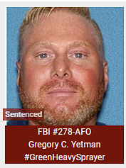SeditionHunters's tweet photo. Gregory C. Yetman #GreenHeavySprayer sentenced to 30 months in prison, 18 months of supervised release, and ordered to pay $2,000 in restitution #SeditionSprayers
On November 8, 2023, federal investigators attempted to arrest Yetman for his conduct on January 6. When he saw the officers approach, Yetman first attempted to re-enter his residence. When he was unable to do that, he fled into the woods on foot. He dropped a knife and a cellular telephone he was carrying as he fled. Yetman turned himself in days later.