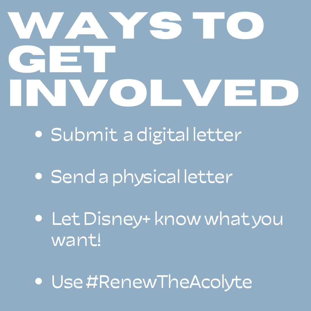 Join the fan-led #RenewTheAcolyte letter writing campaign! Check out our website for ways to get involved today! Let's make our voices known that we want more <a href="/starwars/">Star Wars</a> <a href="/OfficialAcolyte/">The Acolyte</a>! 

🔗sites.google.com/view/renewthea…