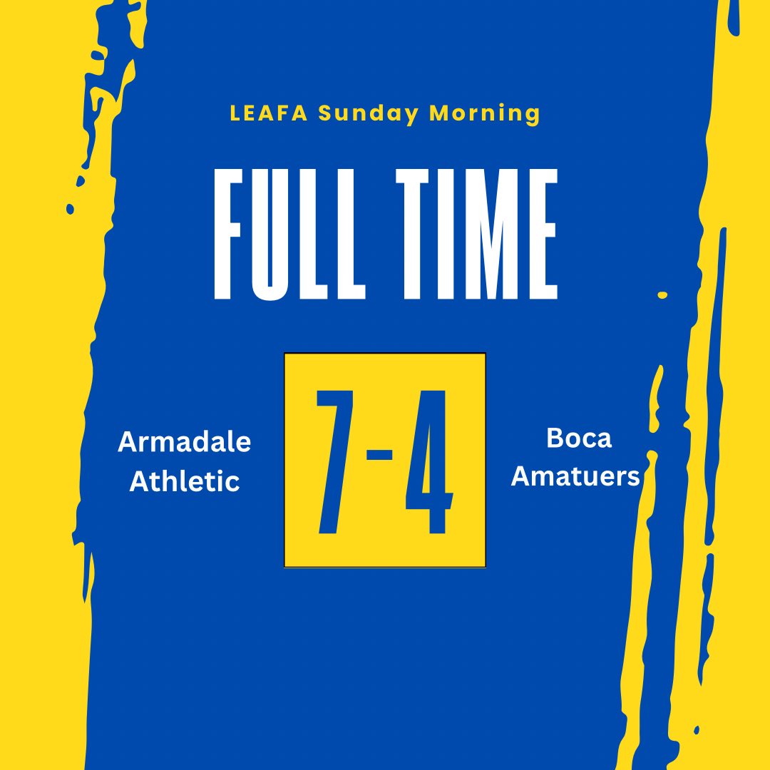 Final score tonight #leafa #boca #amateurfootball