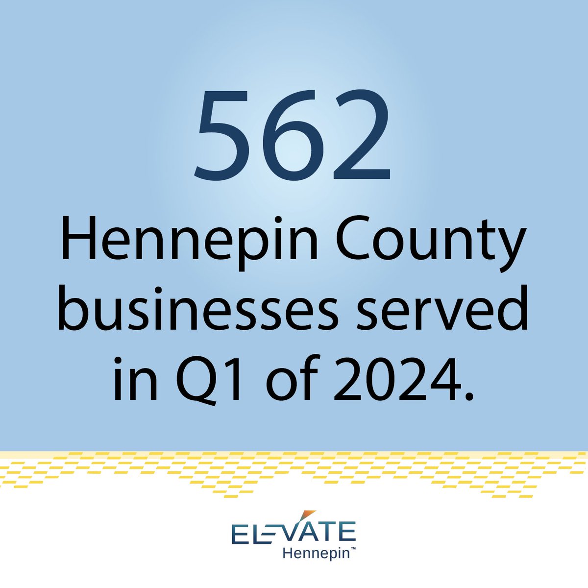Elevate Hennepin has now served more than 2,700 businesses and entrepreneurs. In the last quarter alone, 562 of you tapped into our resource directory, events, and group-learning to move their business forward.  

Check out our total impacts: elevatehennepin.org/stories/elevat…