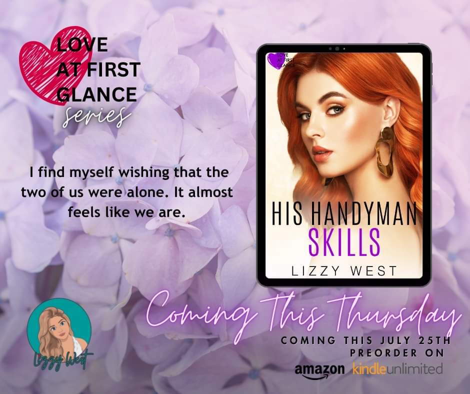 💜𝐂𝐎𝐌𝐈𝐍𝐆 𝐓𝐇𝐈𝐒 𝐓𝐇𝐔𝐑𝐒𝐃𝐀𝐘💜
𝐇𝐢𝐬 𝐇𝐚𝐧𝐝𝐲𝐦𝐚𝐧 𝐒𝐤𝐢𝐥𝐥𝐬 (Love At First Glance Book 4)
Preorder Link: amazon.com/dp/B0D75L14WK/